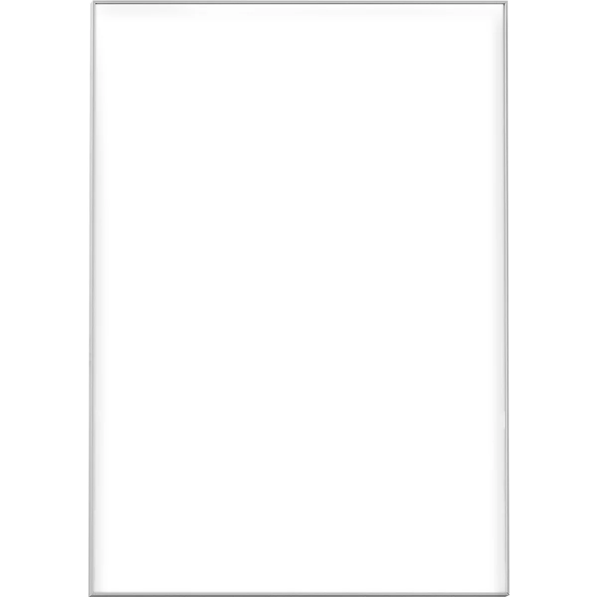 Cadre carré blanc qui semble légèrement surélevé.