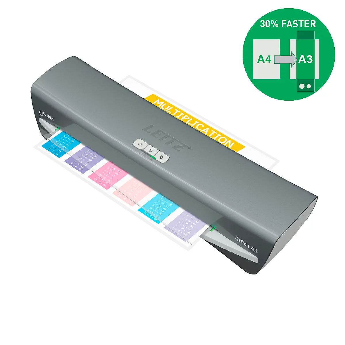 Plastifieuse iLam Office A3 Leitz, Plastifieuse A3, temps de préchauffage 1 min.