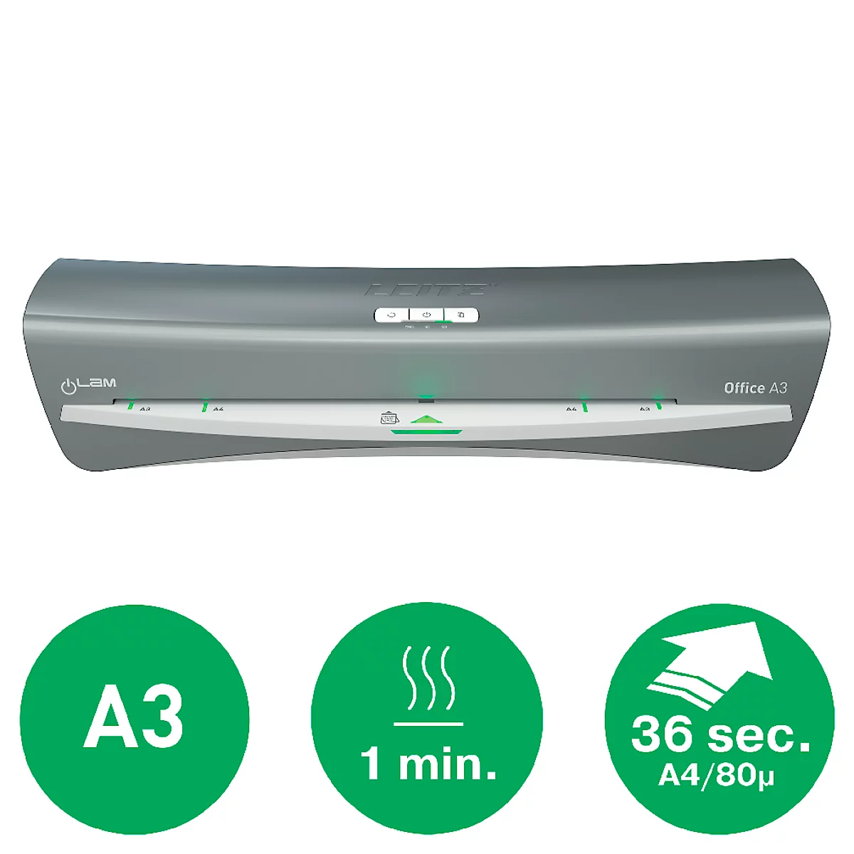 Plastifieuse iLam Office A3 Leitz, Plastifieuse A3, temps de préchauffage 1 min.