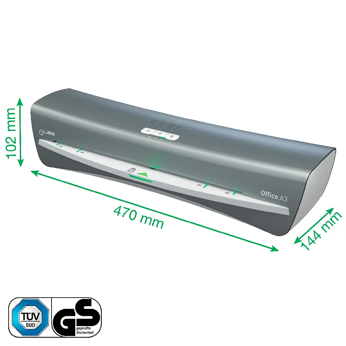 Plastifieuse iLam Office A3 Leitz, Plastifieuse A3, temps de préchauffage 1 min.
