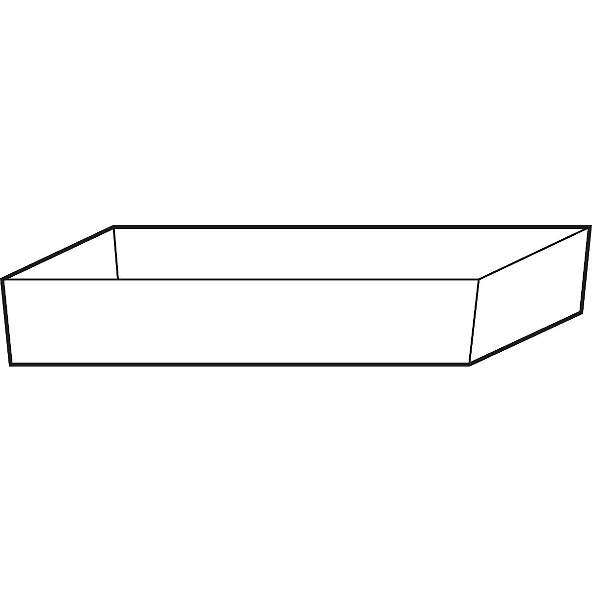 Plateau collecteur de sol Stawa-R pour les armoires de sécurité asecos des séries Q30, Q90 et S90, acier inoxydable 1.4301, L 742 x P 507 x H 83 mm, 22 l