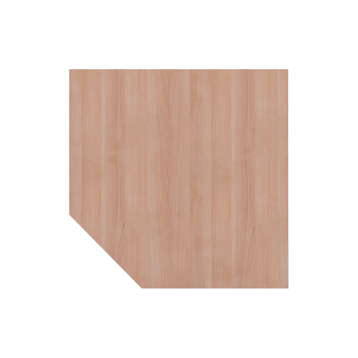 Plateau de chaînage TARA, trapèze, l. 1200 x P 1200 mm, coloris noyer