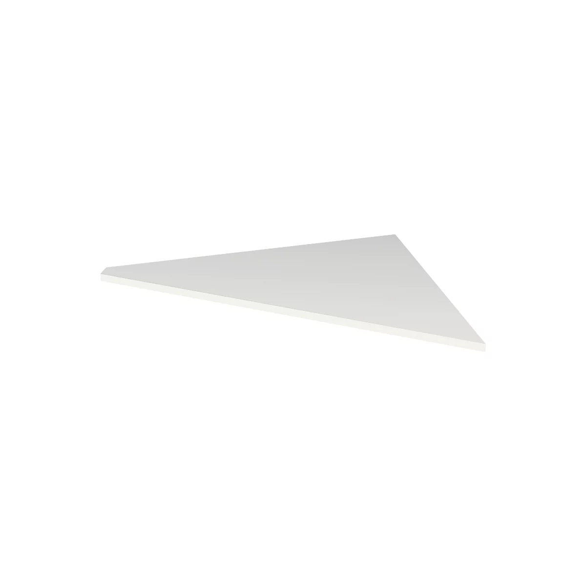 Plateau de chaînage Toledo, pour bureaux, angle à 90°, l. 850 x P 850 mm, blanc