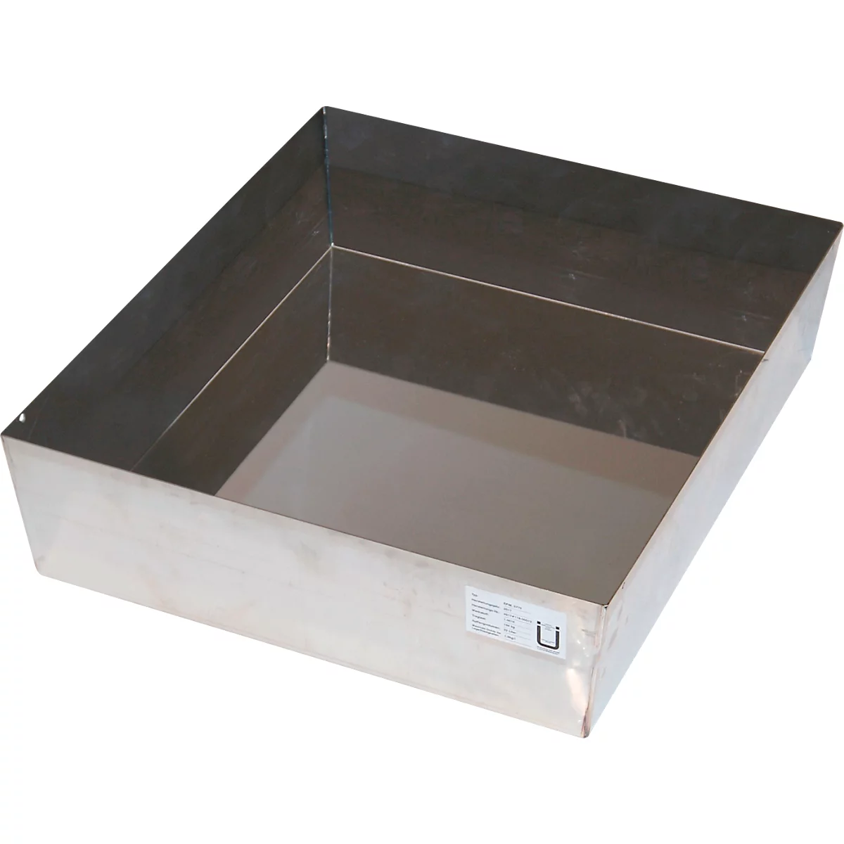Plateau de collecte au sol Stawa-R pour les armoires de sécurité asecos de la série S90, en tôle d'acier, gris clair, L 442 x P 640 x H 104 mm, 22 l