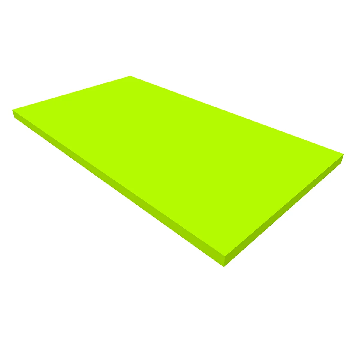 Plateau de finition SOLUS PLAY, pour caisson mobile d'extension SOLUS PLAY, l. 800 x P 500 mm, citron vert
