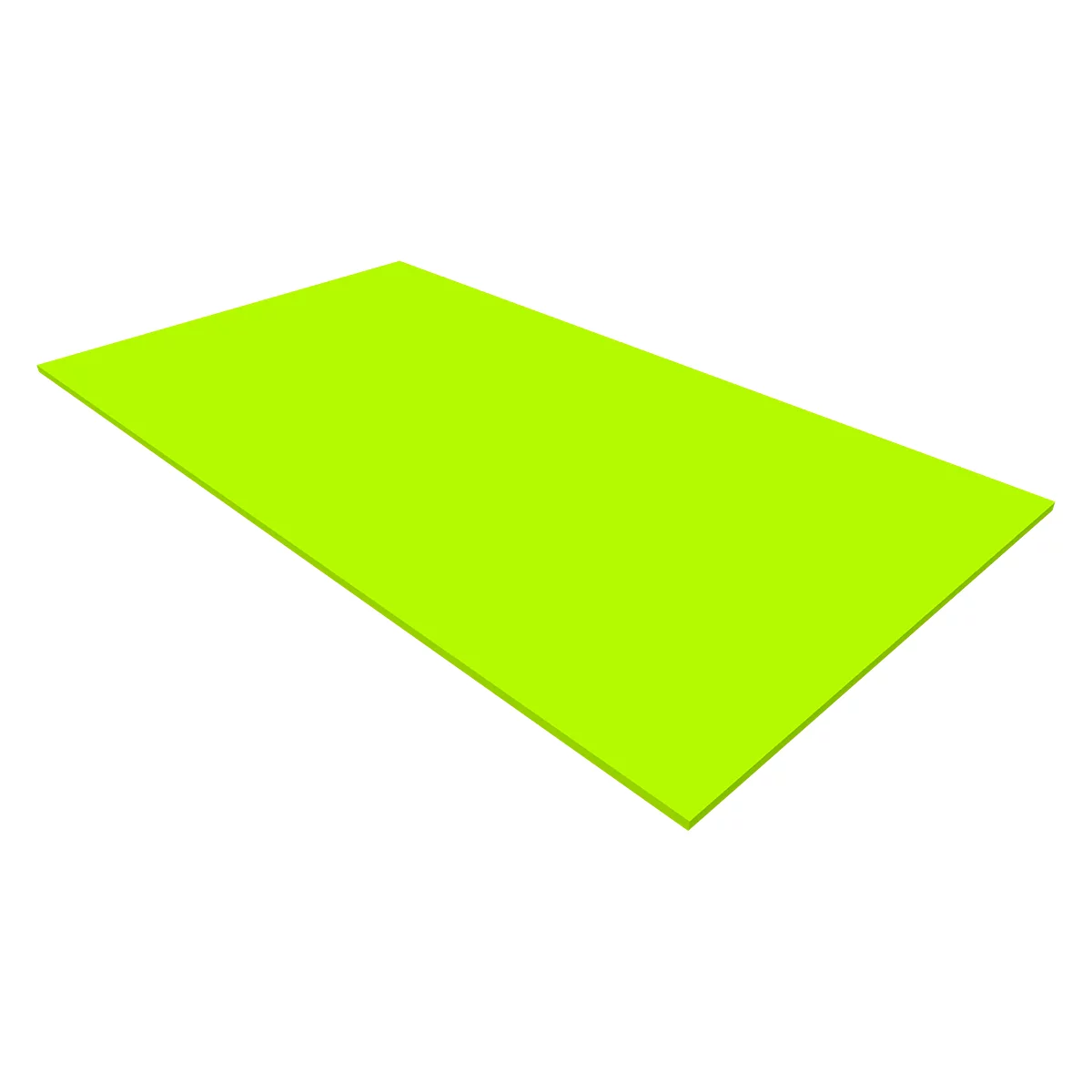 Plateau de finition SOLUS PLAY, pour caisson multi-usage SOLUS PLAY, l. 1350 x P 523 mm, citron vert