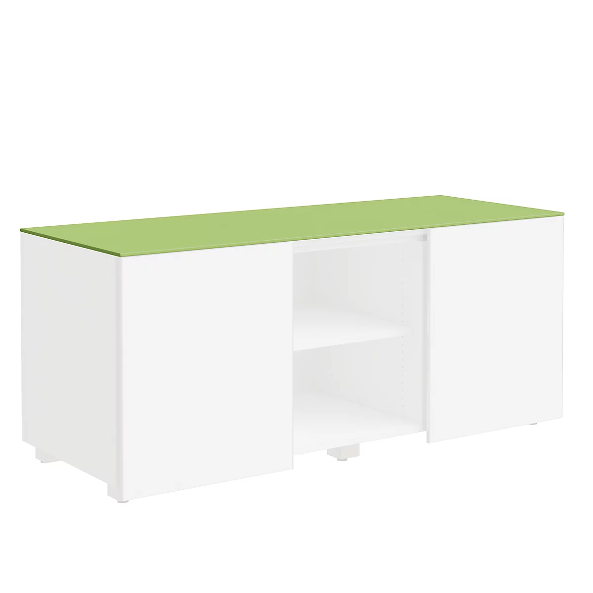 Plateau de finition SOLUS PLAY, pour caisson multi-usage SOLUS PLAY, l. 1350 x P 523 mm, citron vert