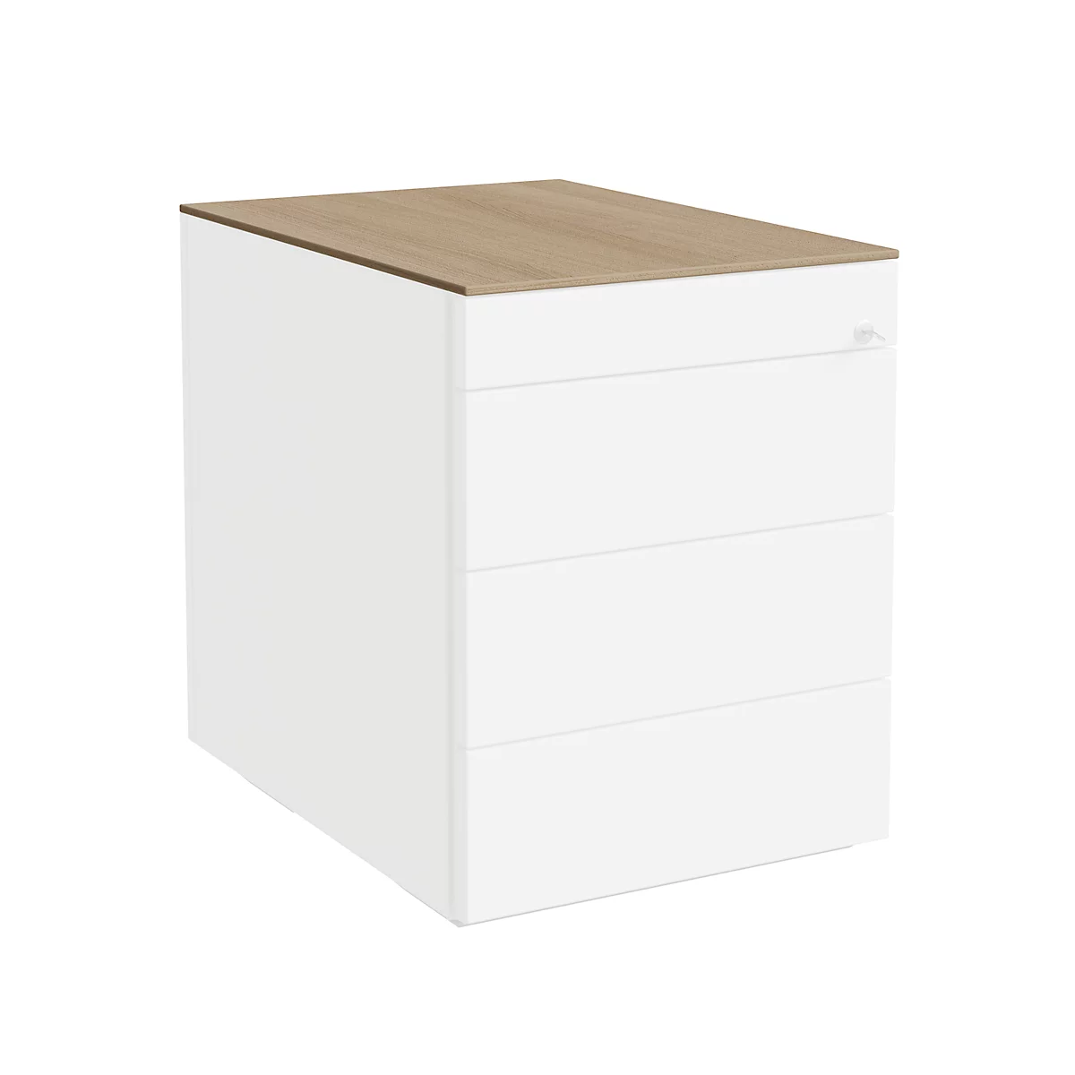 Plateau de finition SOLUS PLAY, pour caissons mobiles et fixes, l. 430 x P 600 mm, cerisier Romana
