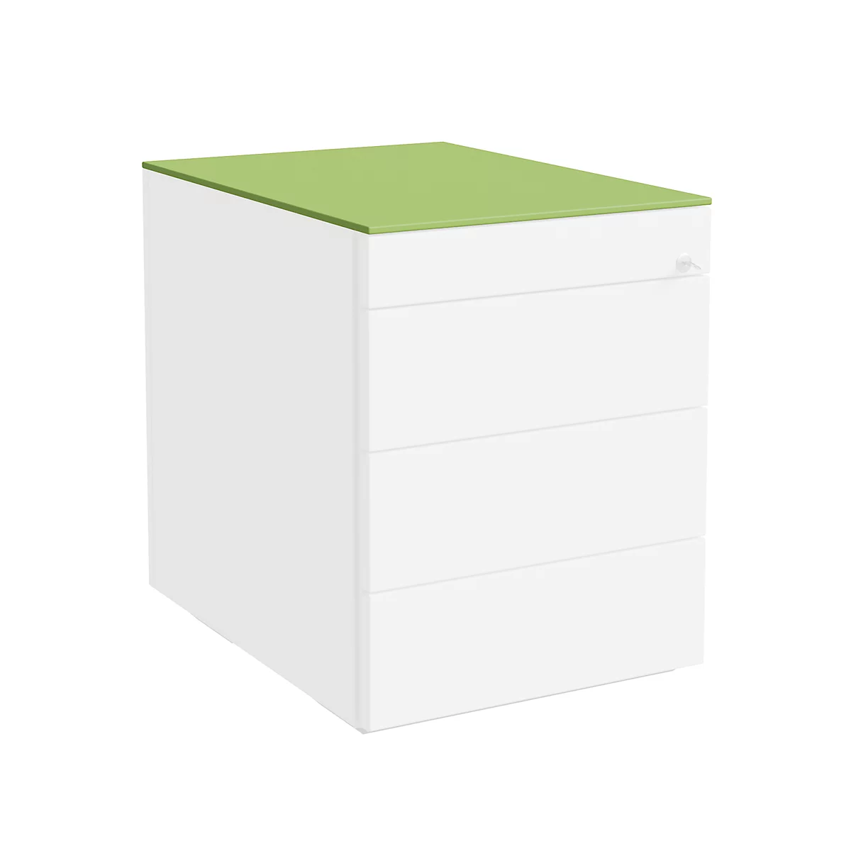 Plateau de finition SOLUS PLAY, pour caissons mobiles et fixes, l. 430 x P 600 mm, citron vert