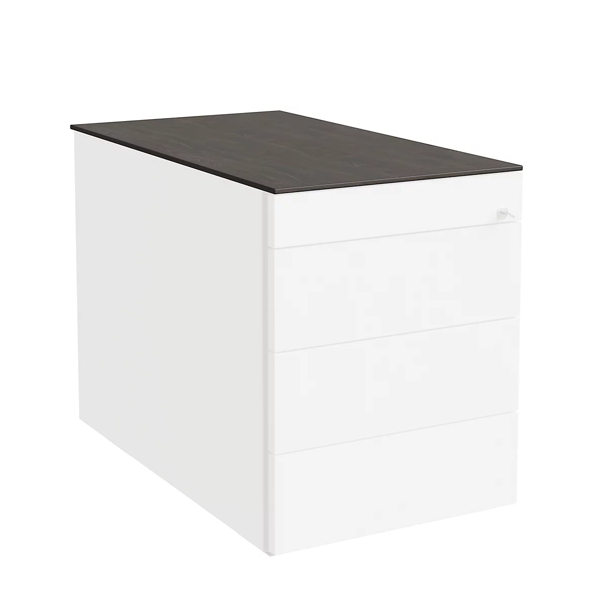 Plateau de finition SOLUS PLAY, pour caissons mobiles et fixes, l. 430 x P 777 mm, chêne de tourbière