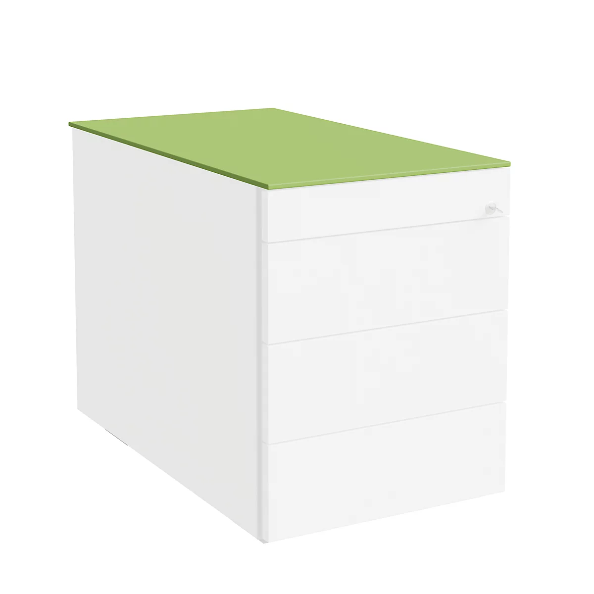 Plateau de finition SOLUS PLAY, pour caissons mobiles et fixes, l. 430 x P 777 mm, citron vert