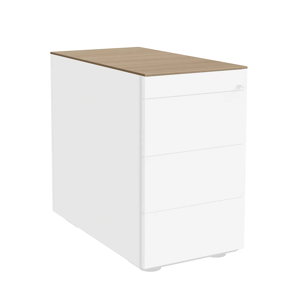 Plateau de finition SOLUS PLAY, pour caissons mobiles et fixes, l. 430 x P 800 mm, cerisier Romana