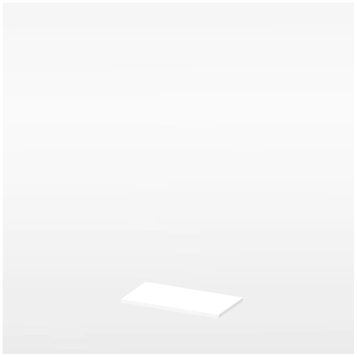 Plateau de finition X-TIME WORK, fin, l. 860 mm, blanc