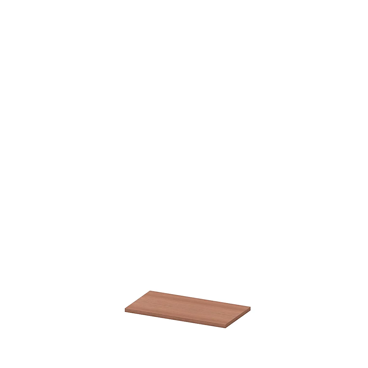 Plateau de finition X-TIME WORK, fin, l. 860 mm, coloris noix Canaletto