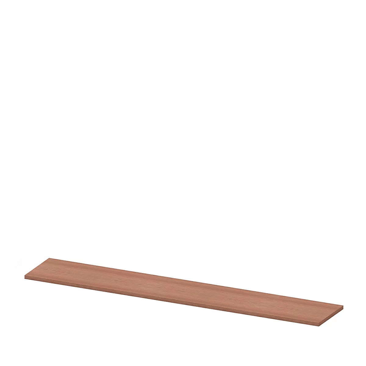 Plateau de finition X-TIME-WORK, large, l. 2580 mm, coloris noix Canaletto