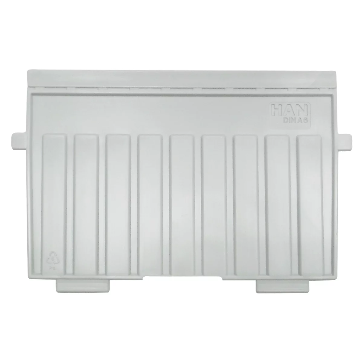 Plateau de support HAN, format A6 paysage, pour bacs à fiches, 5 p., gris