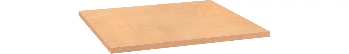 Plateau de table, en bois, 800 x 800 mm, hêtre nature