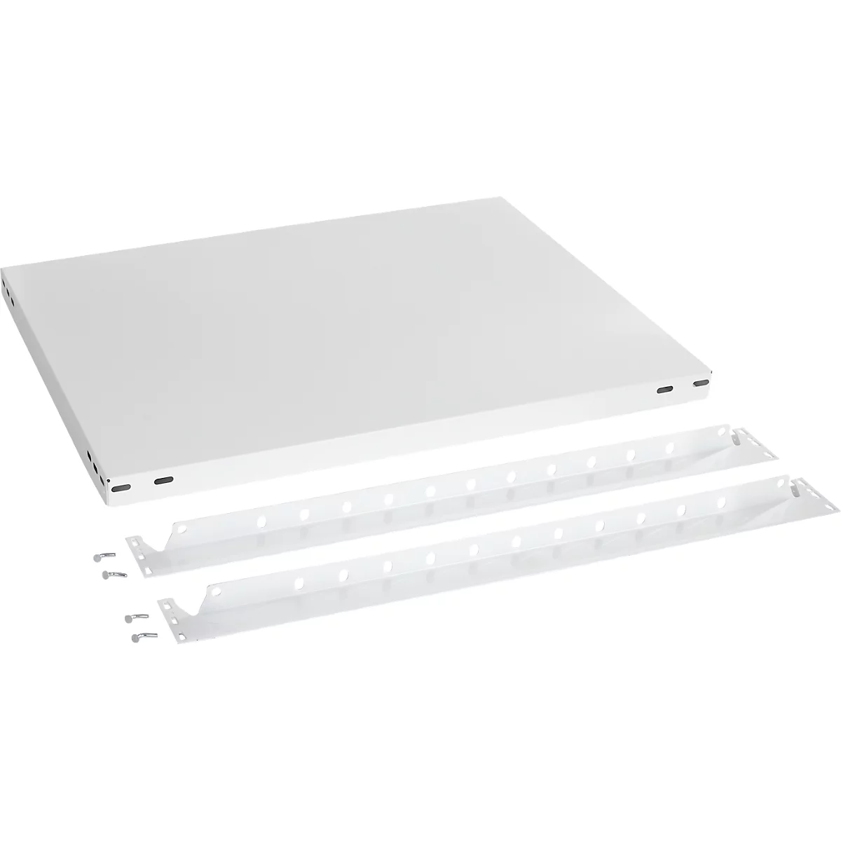 Plateau supplémentaire amovible ORDO Professional - acier - avec rails - pour bureau l. 760 x P 635 x H 825 mm - blanc trafic RAL 9016