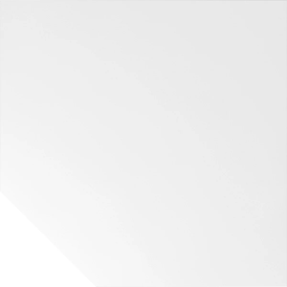 Plateau trapèze Breno, plateau de liaison pour bureaux Breno, avec pied de support, L 1200 x l 1200 mm, panneau de particules, blanc/graphite
