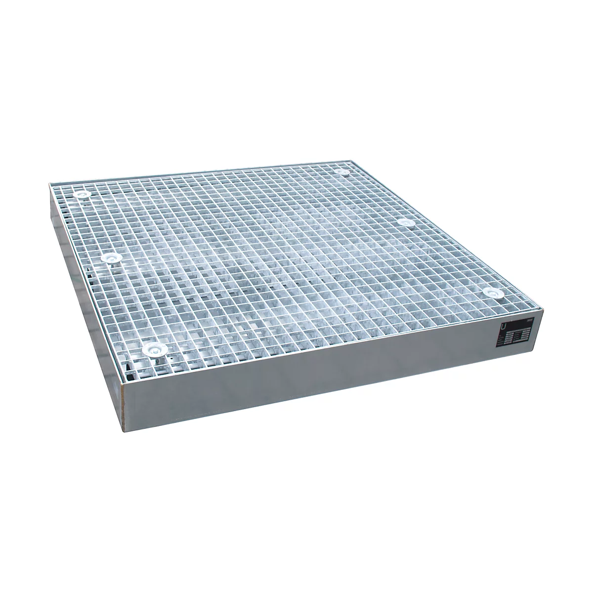 Plateforme de rétention type BSW 123, praticable, galvanisé