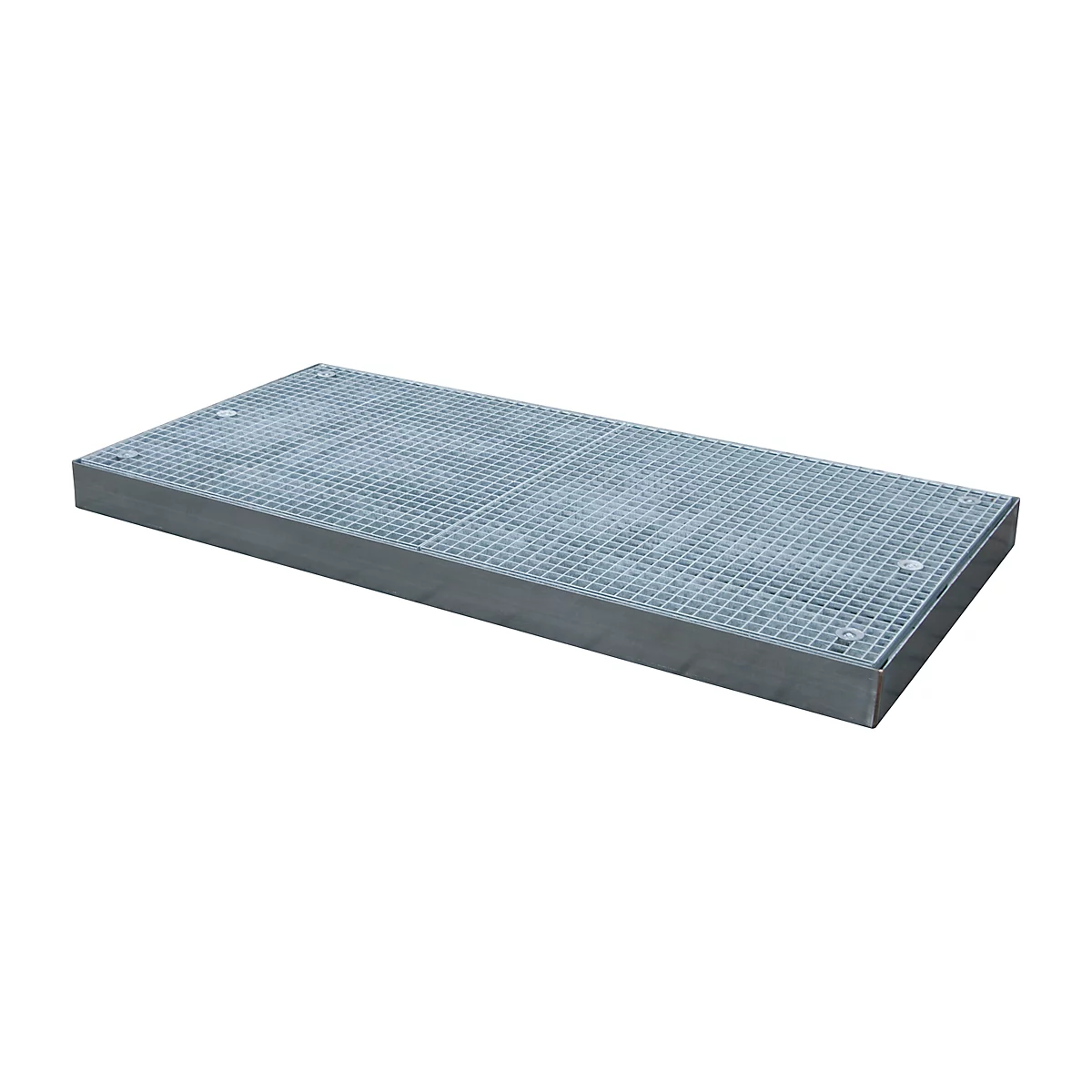 Plateforme de rétention type BSW 124, praticable, galvanisé