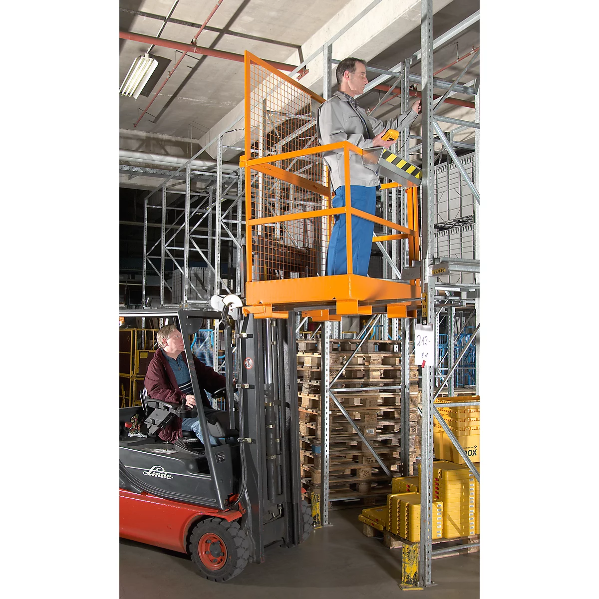 Plateforme élévatrice MB-D, orange RAL 2000