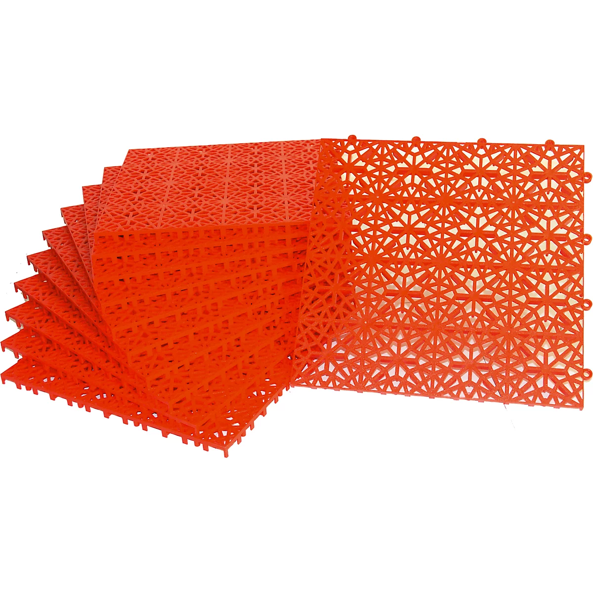 Platen Yoga Rooster, rood, 11 stuks