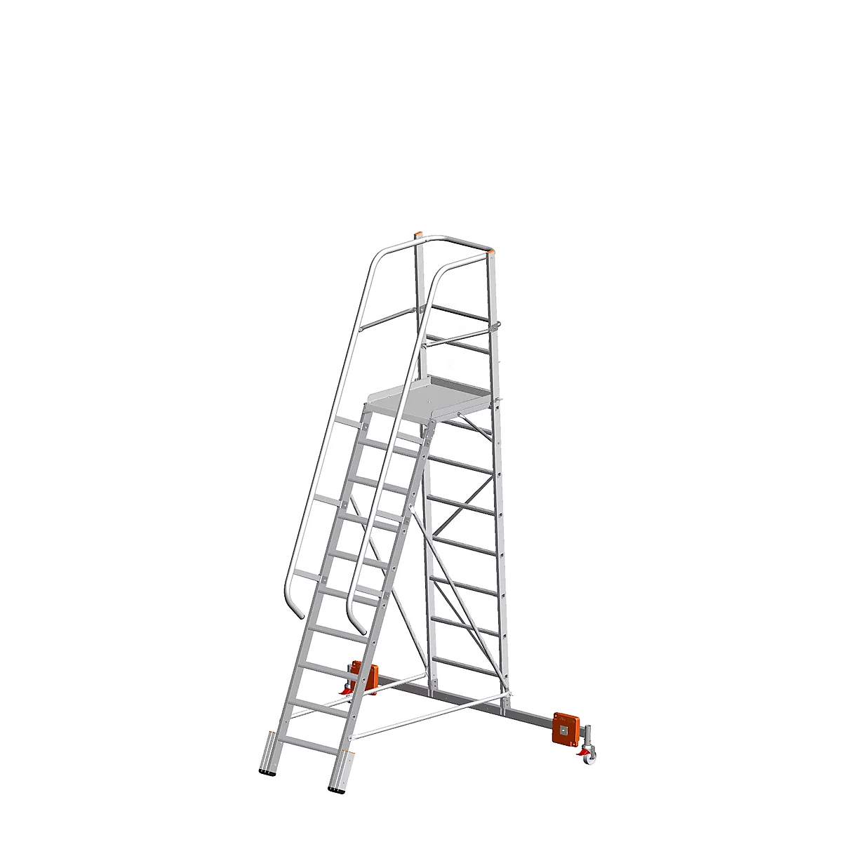 Platformladder, Vario Alu, 10 treden