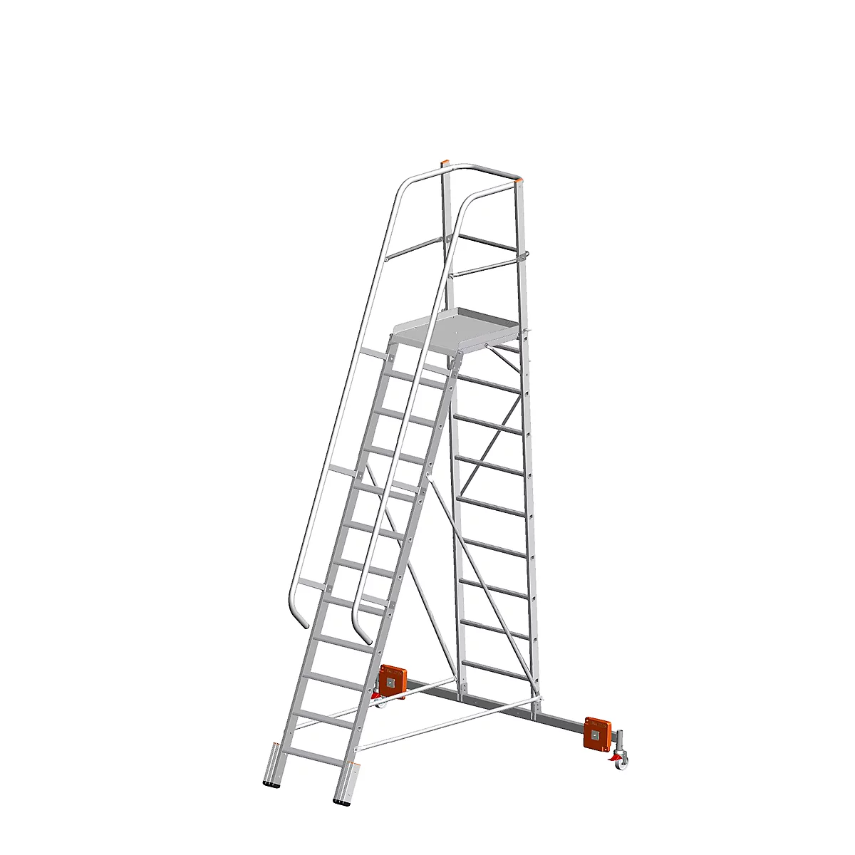 Platformladder, Vario Alu, 12 treden