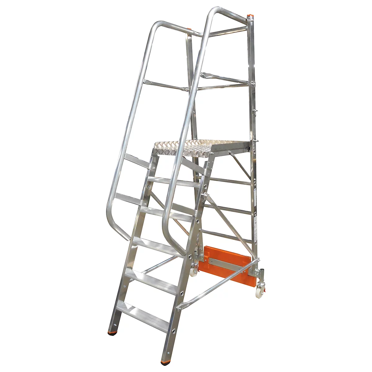 Platformladder, Vario Alu, 6 treden