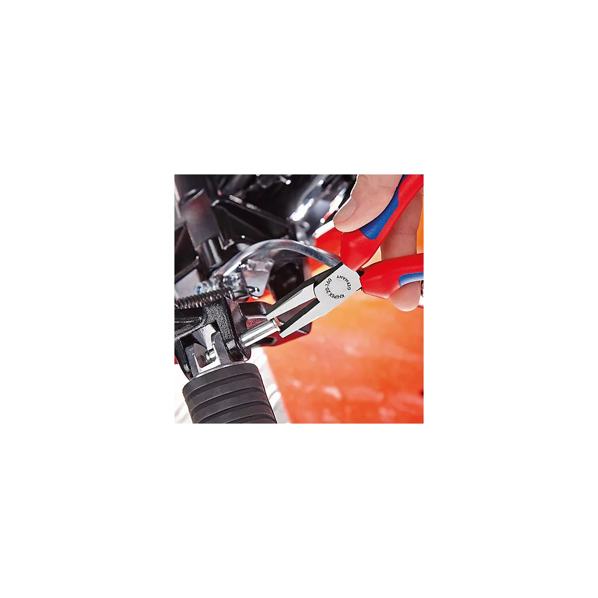 Platneus tang DIN ISO 5745 totaal l.160mm verchroomd multi-comp. huls