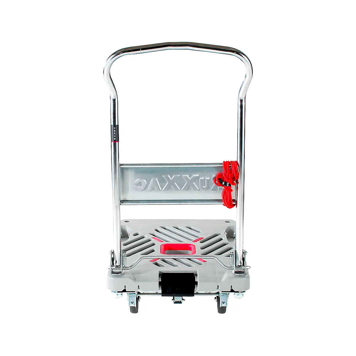 Plattformwagen RuXXac Dandy, bis 180 kg, 2 Lenk- und 2 Bockrollen, inkl. Spannfix-Gummi, mit Bremsen, Polypropylen