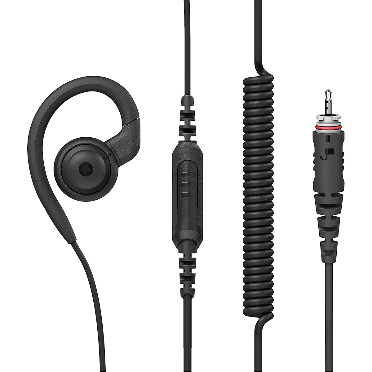 PMR-Funkgerät Motorola PORT CLP446e, lizenzfrei, 2-Wege-Kommunikation, 16 Kanäle, bis 7 km, bis 20 h, LED-Ring, IP54, mit Ladegerät + Headset, schwarz