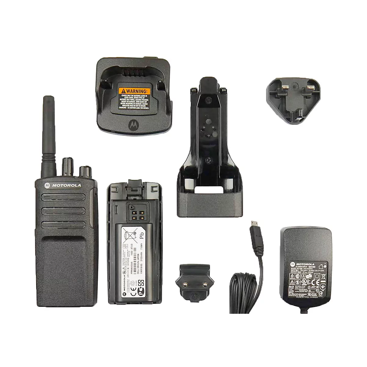 PMR-Funkgerät Motorola XT420, lizenzfrei, 2-Wege-Kommunikation, 8 Kanäle, bis 9 km, bis 20 h, ohne LC-Display, IP55, schwarz