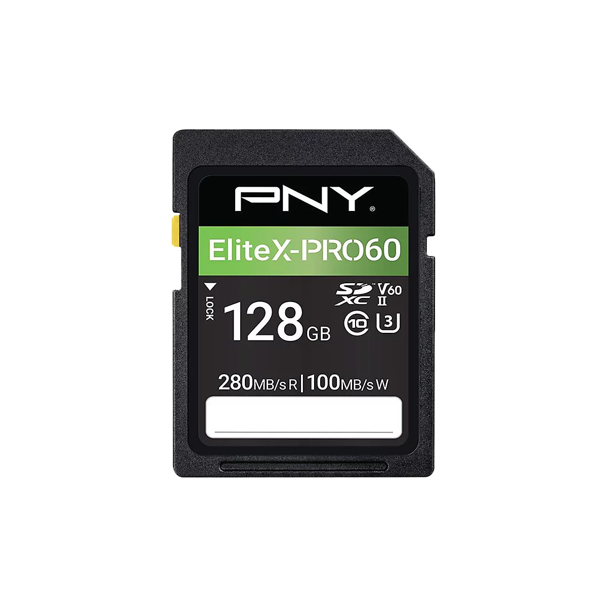 PNY EliteX-PRO60 - Flash-Speicherkarte - 128 GB - Video Class V60 / UHS-II U3 / Class10 - microSDXC UHS-II