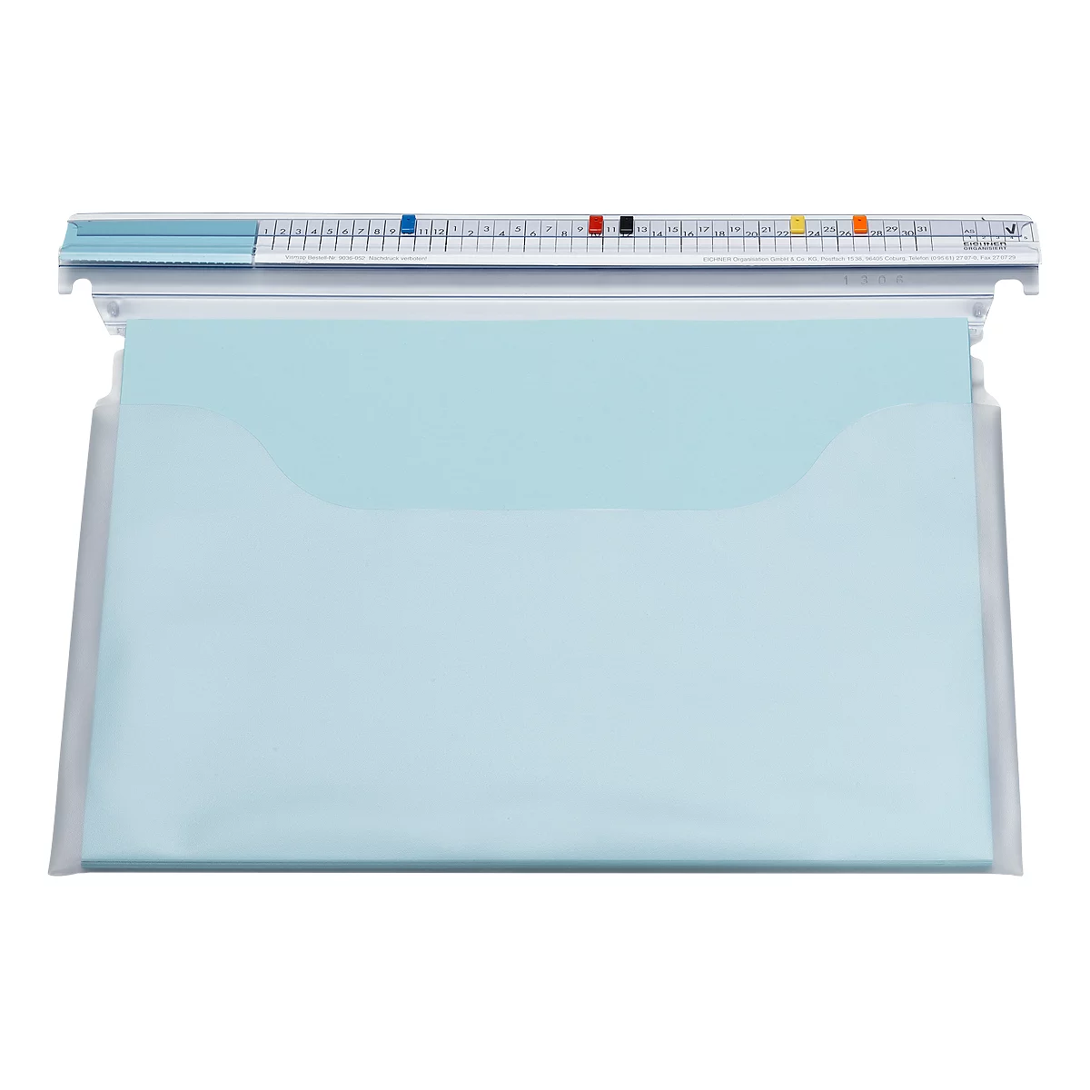 Poche avant suspendue VISMAP EICHNER, pour formats jusqu'à A4, plastique, 25 p.