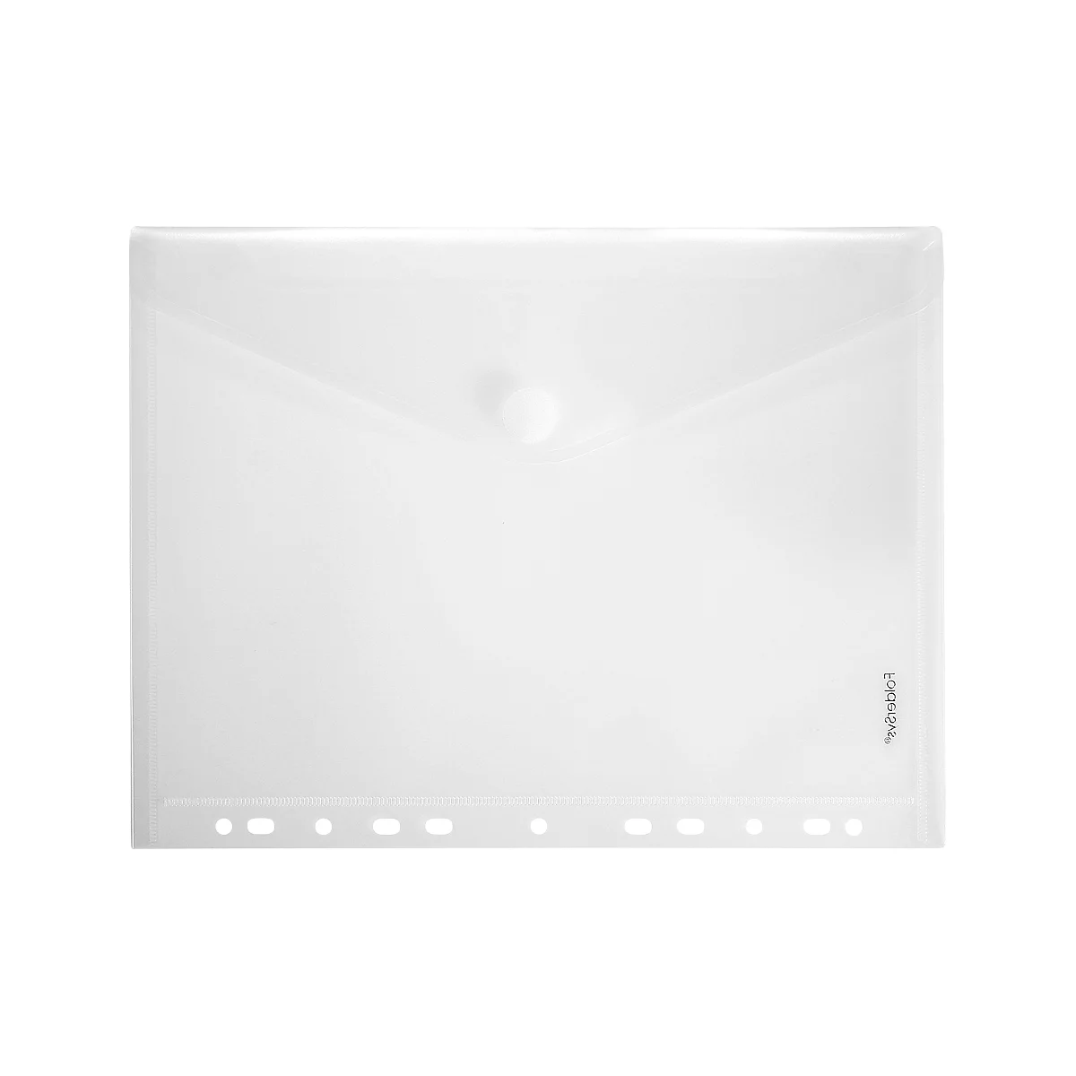 Poche pour documents FolderSys, format A4, avec fermeture velcro, 10 p., translucide