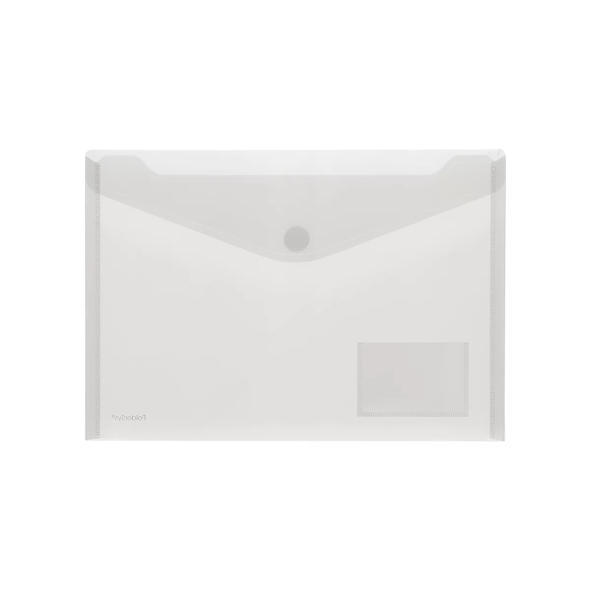 Poche pour documents FolderSys, format A4 paysage, fermeture velcro, PP, pochette pour cartes de visite