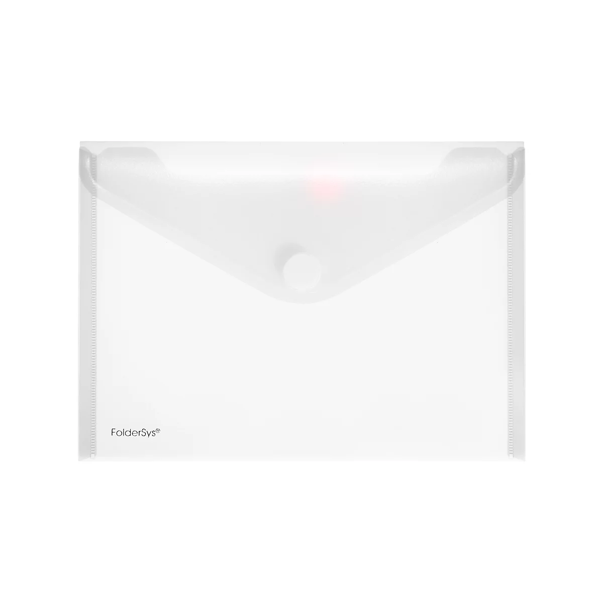 Poche pour documents FolderSys, format A5 paysage, fermeture velcro, PP, incolore