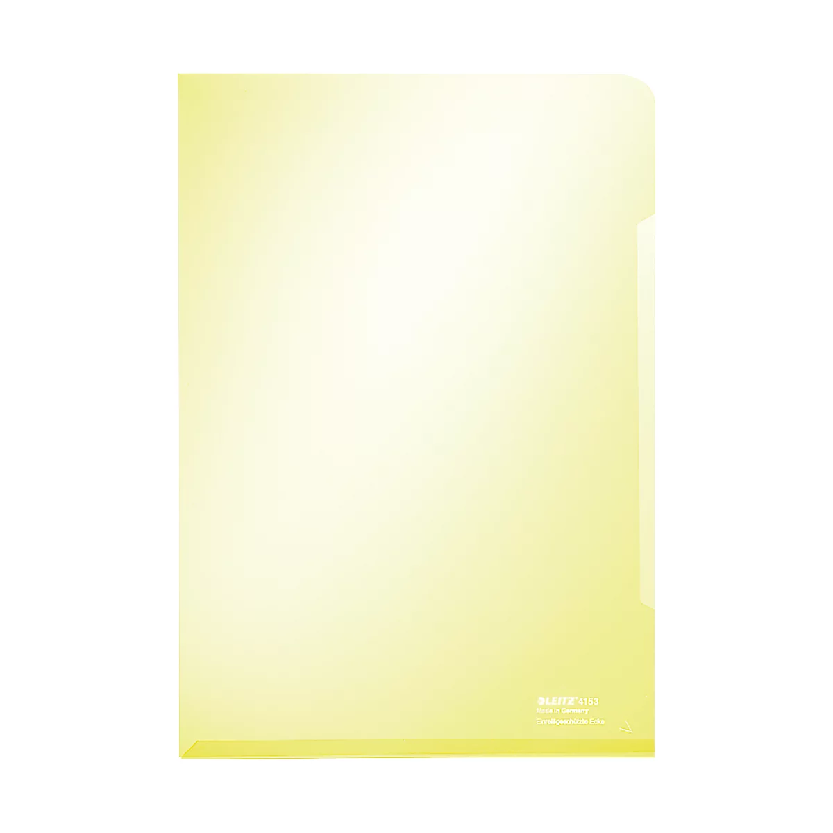 Pochette coin Premium 4153 LEITZ®, format A4, lisse, 100 p., jaune