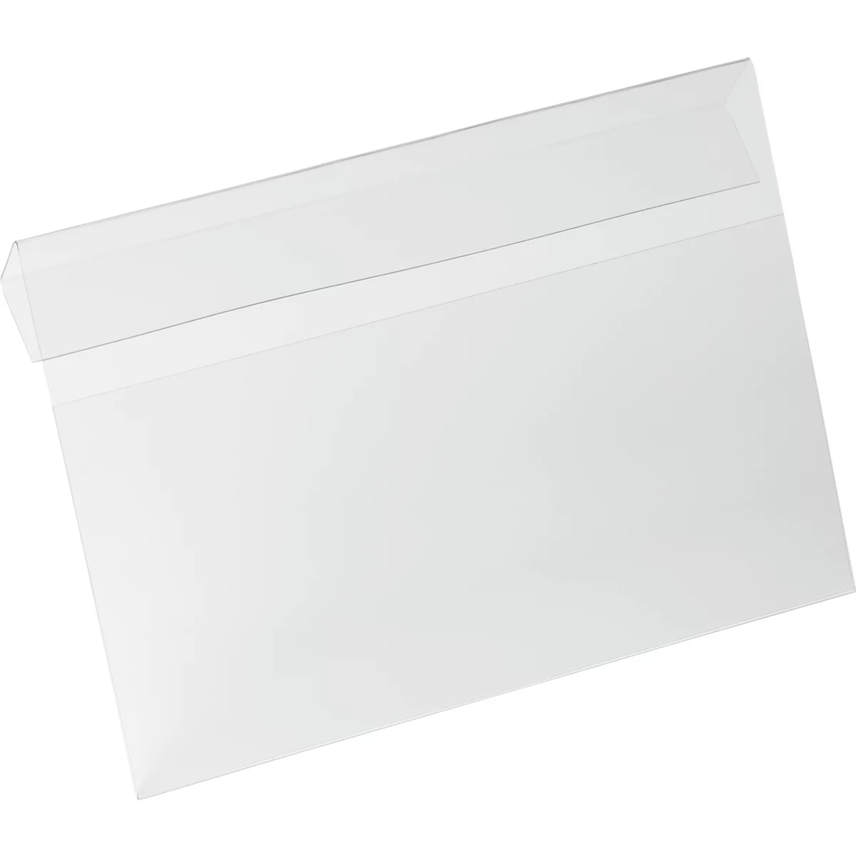 Pochette d'identification Durable, Hard Cover, avec pli, DIN A5 horizontal, L 210 x H 148 mm, transparent