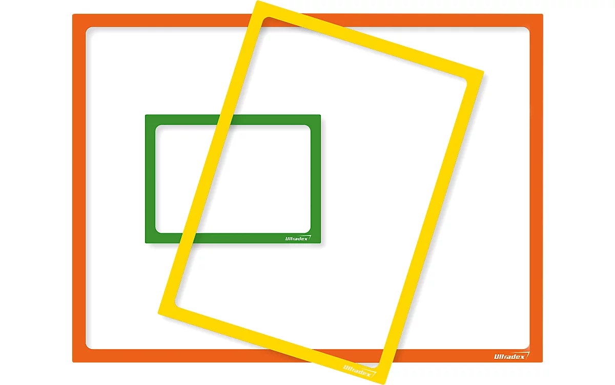 Pochette magnétique A3 avec un cadre vert