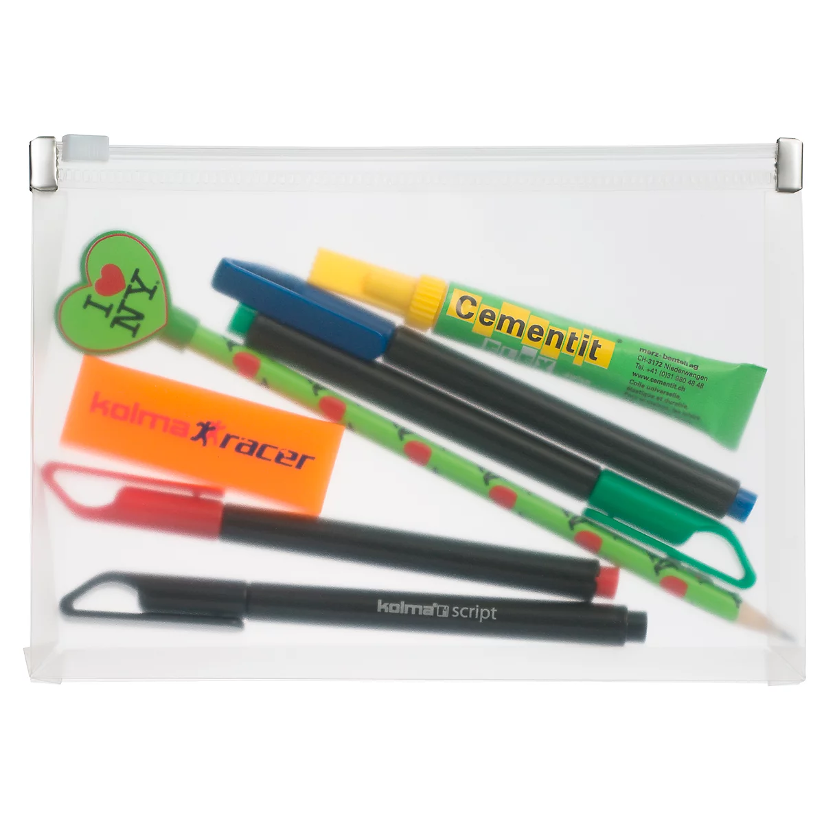 Pochette pour documents Easy Kolma, A6 paysage, fermeture à zip