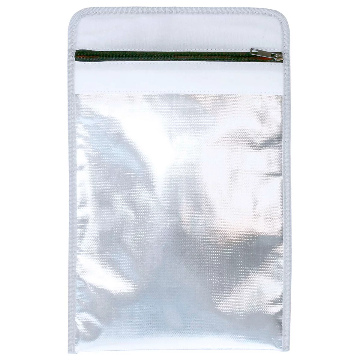Pochette pour documents Fire Proof Bag Rottner, A4, résistant au feu et aux projections d’eau, fermeture éclair et avec velcro, plastique/alu
