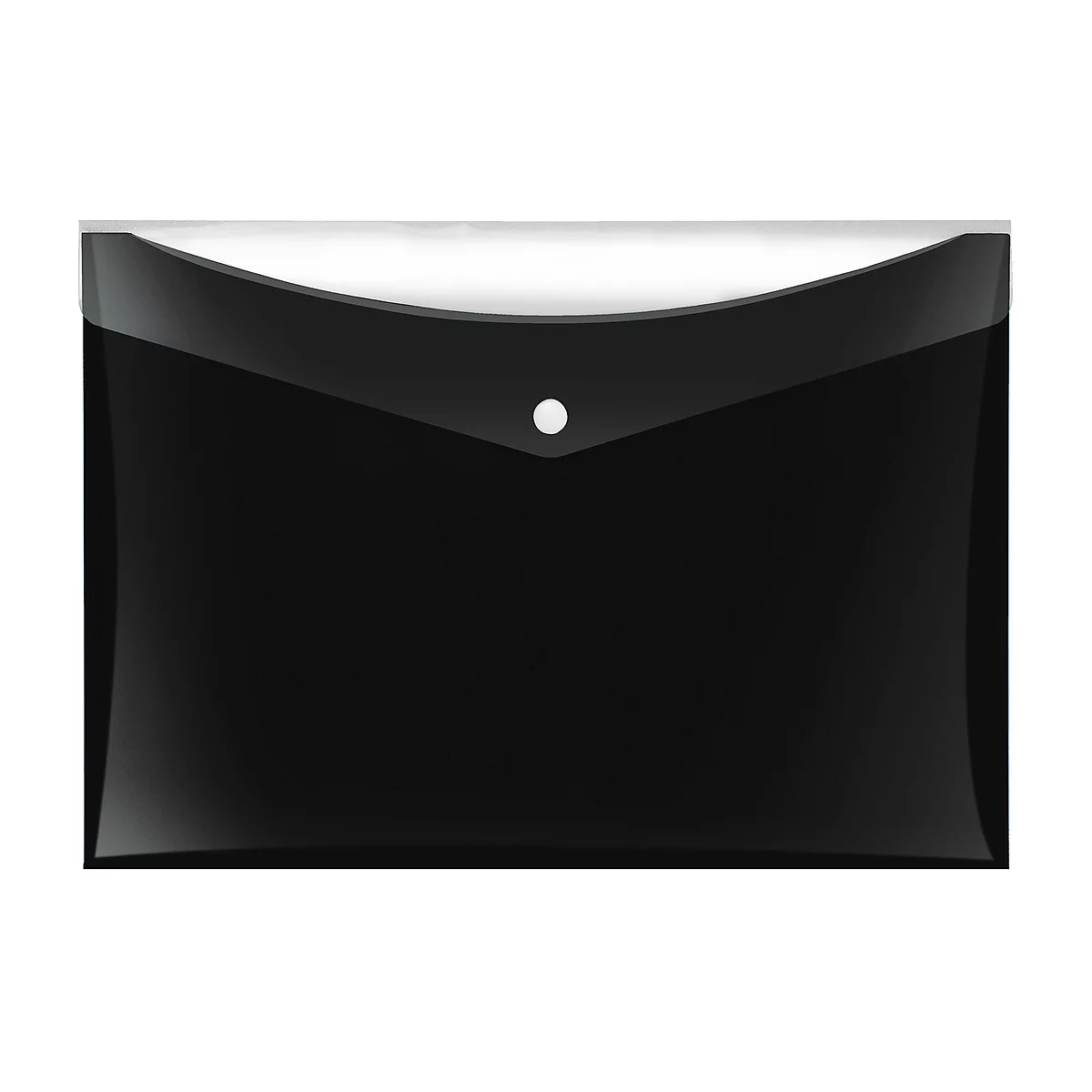 Pochette pour documents VELOCOLOR® Veloflex, format A4, plastique, pour ± 100 feuilles, 6 p., noir