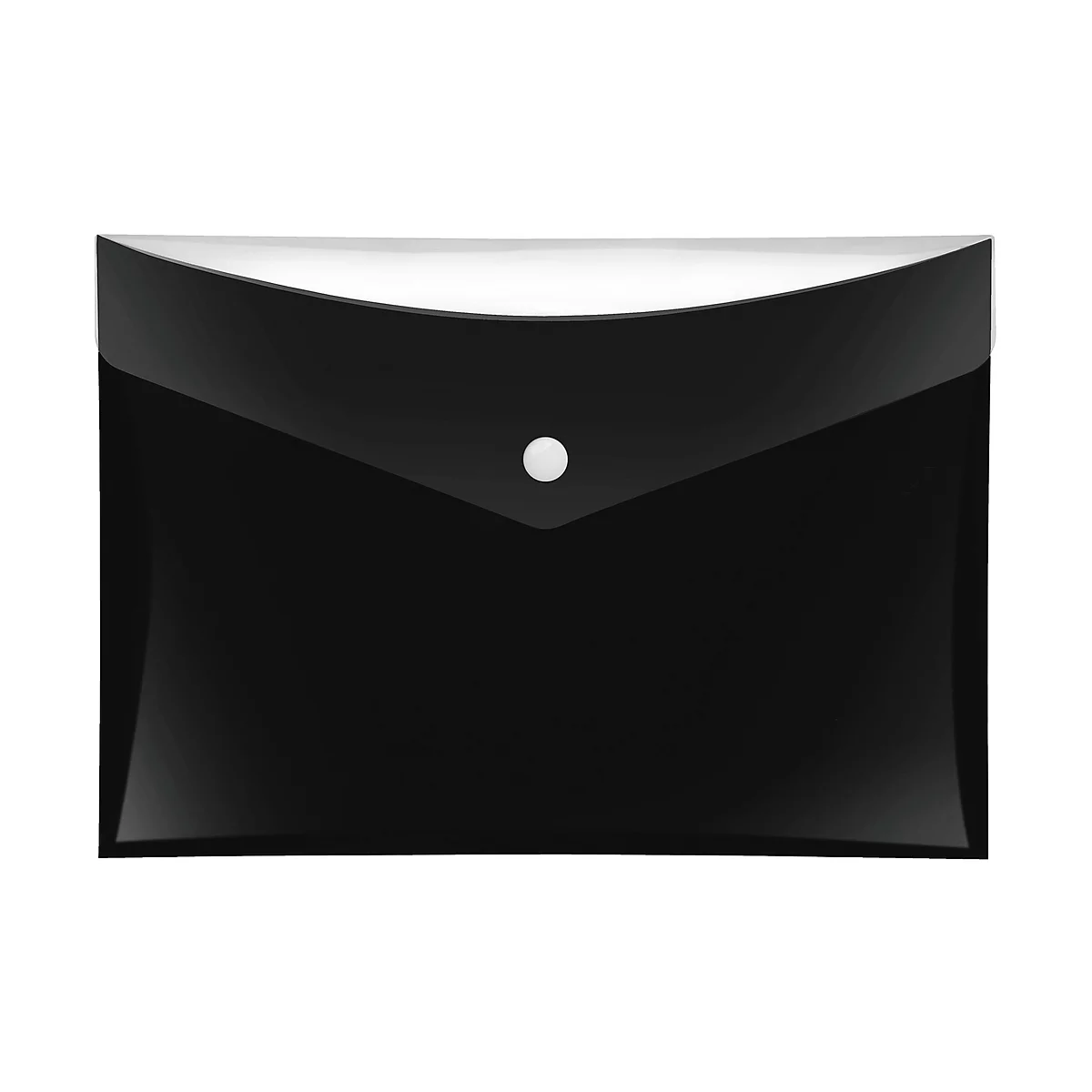 Pochette pour documents VELOCOLOR® Veloflex, format A5, plastique, pour ± 100 feuilles, 6 p., noir