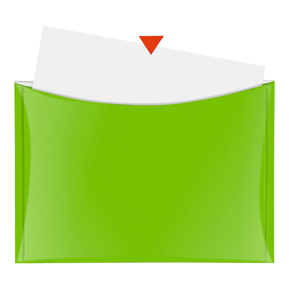 Pochette pour documents VELOCOLOR® Veloflex, format A5, plastique, pour ± 100 feuilles, 6 p., vert