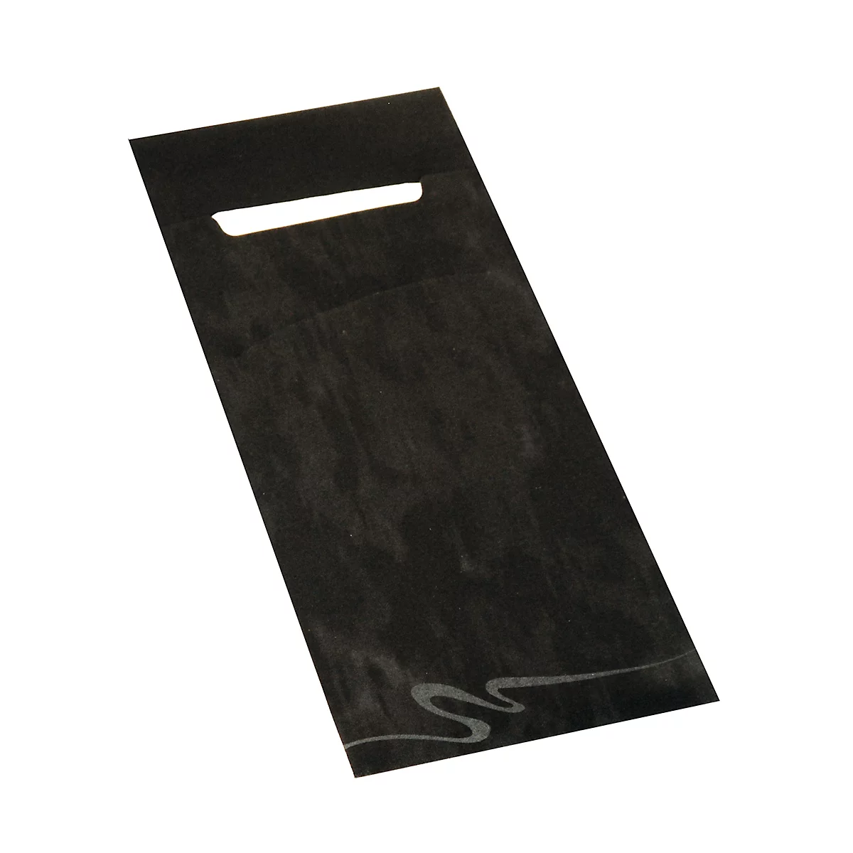 Pochettes à couverts Papstar, incl. serviette blanche, 520 pcs, L 85 x H 200 mm, papier, noir