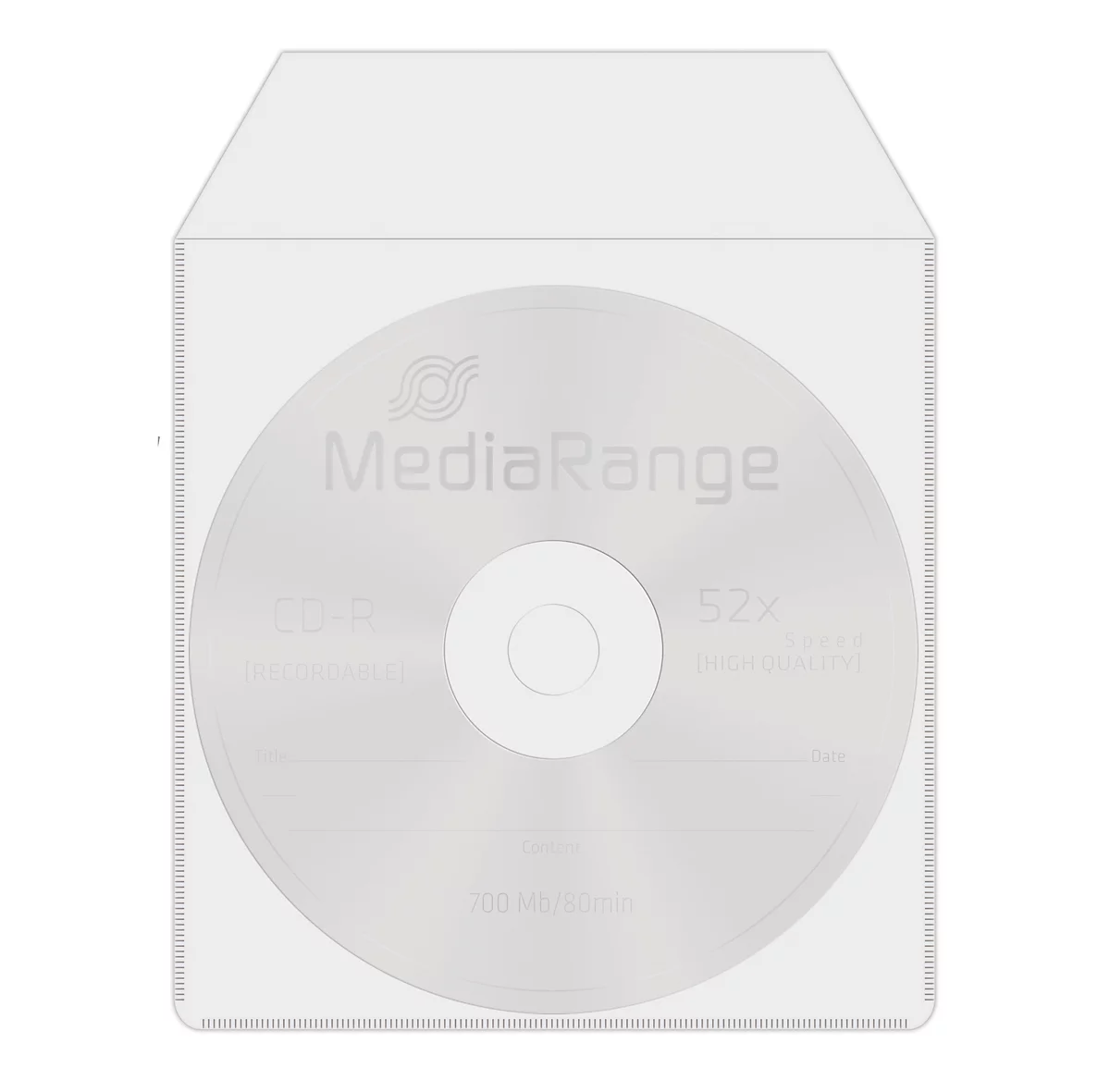 POCHETTE RANGEMENT CD-DVD TRANSPARENT 100 PIÈCES