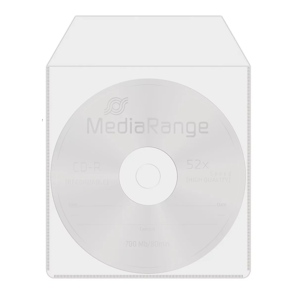 Boîtier slim pour CD/DVD Mediarange - transparent - lot de 25